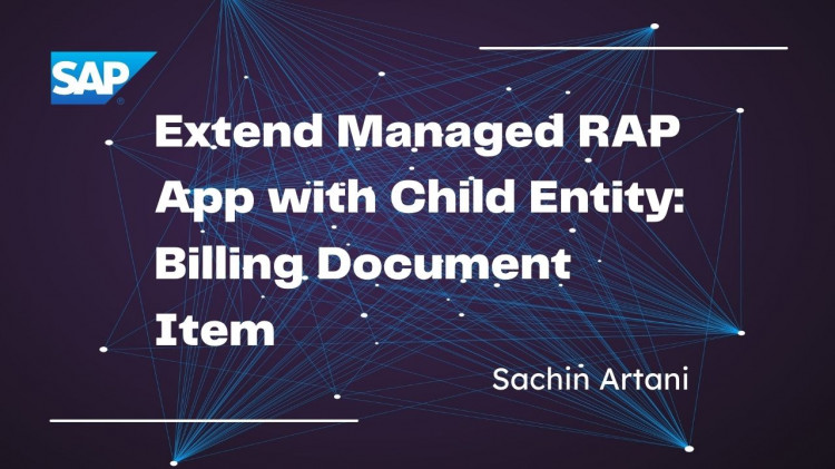 Extend Managed RAP App with Child Entity: Billing Document Item