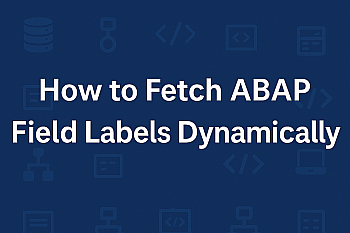 How to Fetch ABAP Field Labels Dynamically