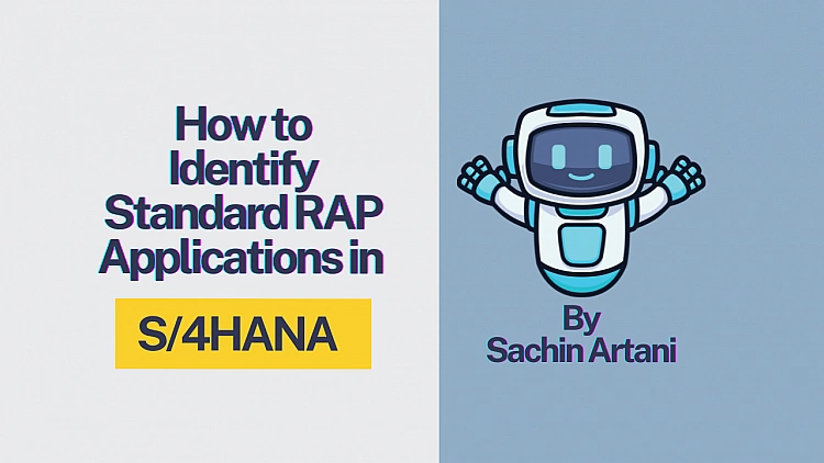 How to Identify Standard RAP Applications in S/4HANA