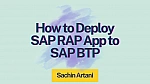 How to Deploy SAP RAP App to SAP BTP