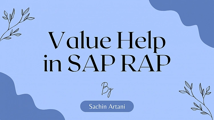 Value Help in SAP RAP