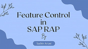 Feature Control in SAP RAP