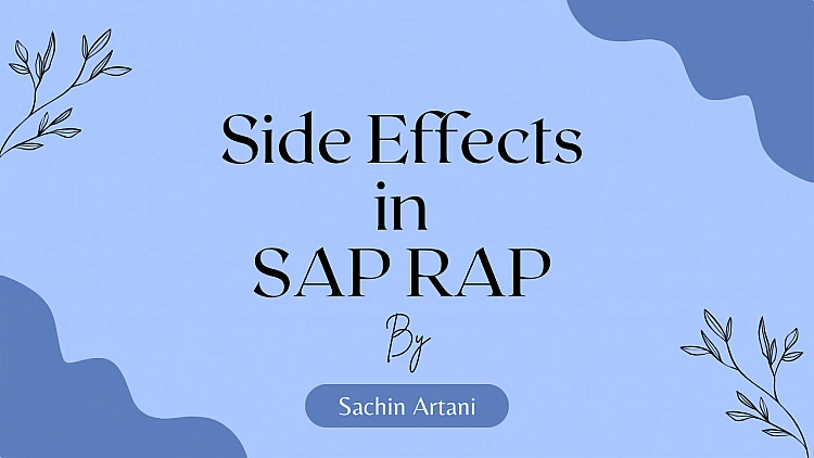 Side Effects in SAP RAP