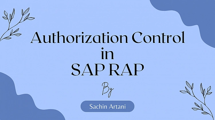 Authorization Control in SAP RAP