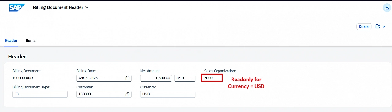 Field Feature control