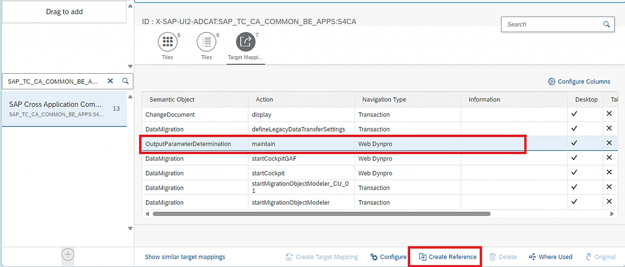 Create Reference of Target Mapping