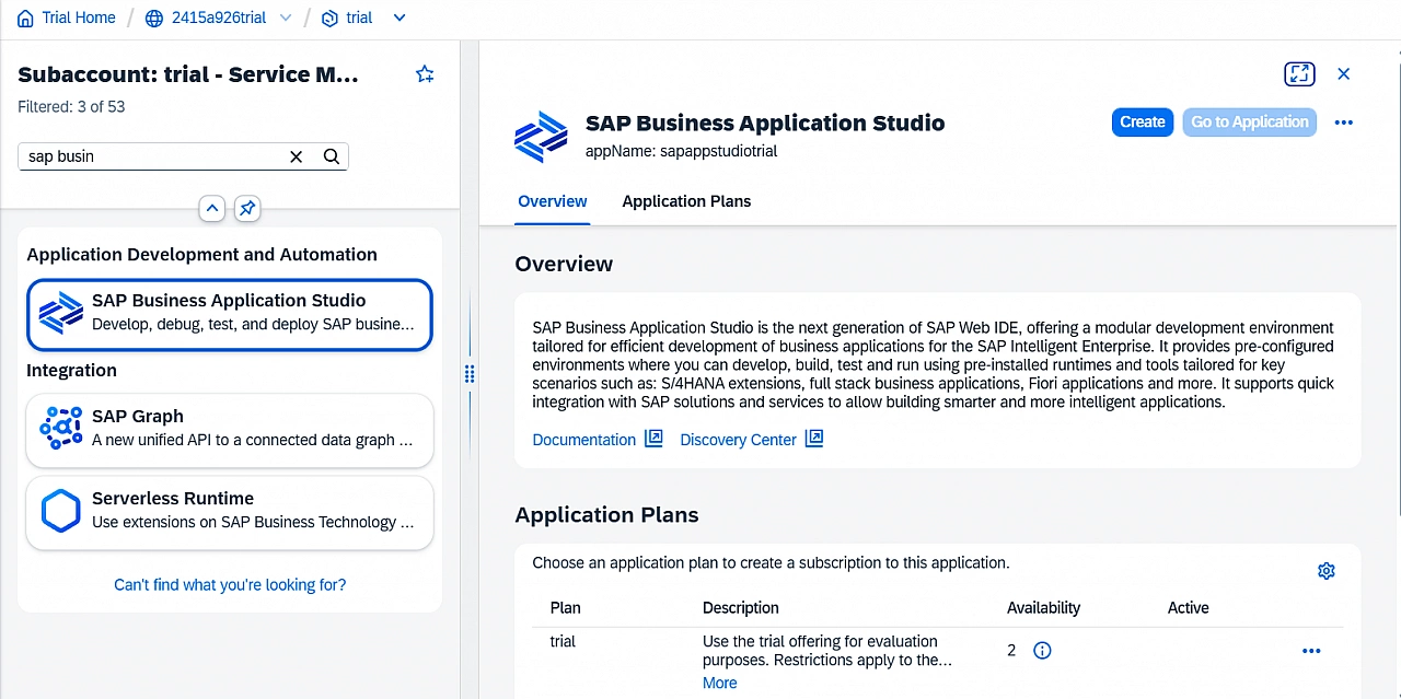SAP BAS Subscribe