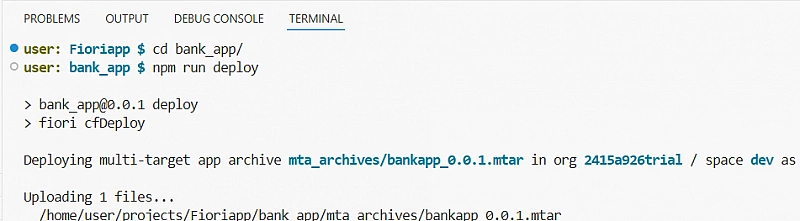 Deploy BAS app