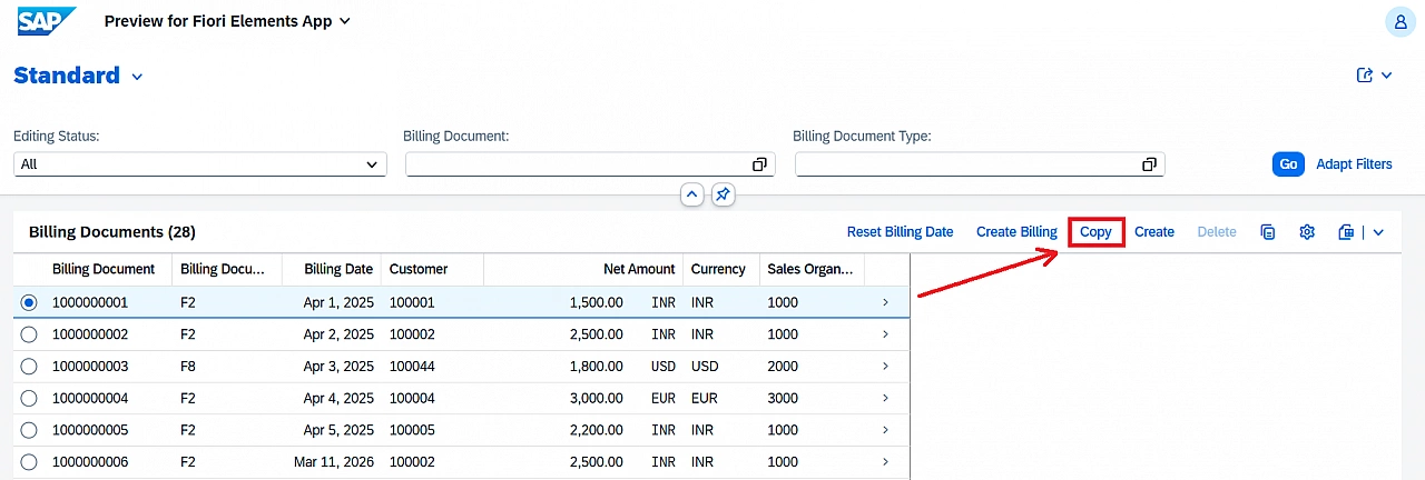 Clicking factory action