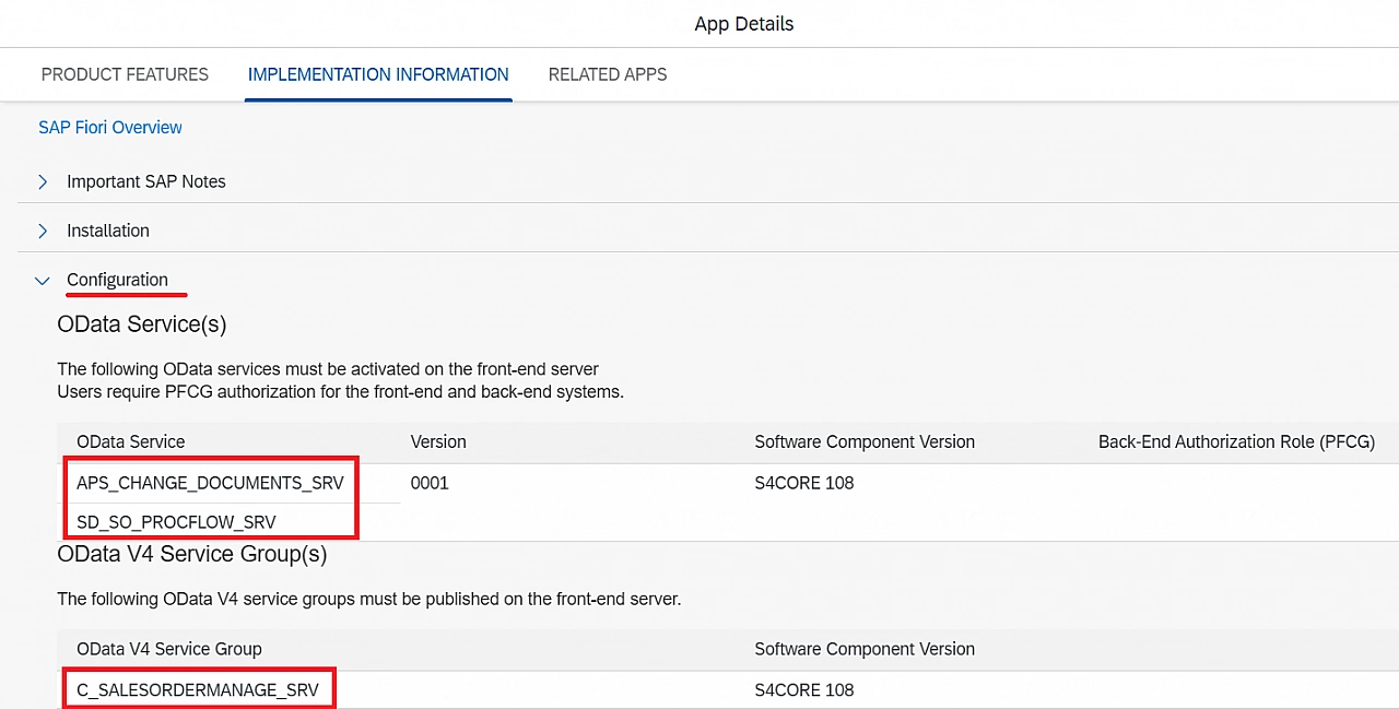 Fiori App Configuration
