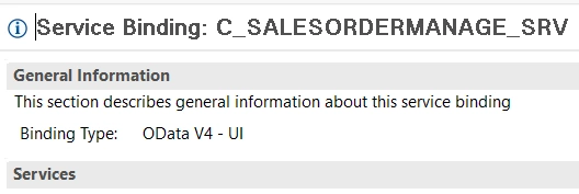 Service binding