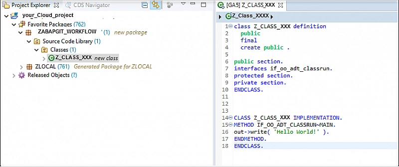 ABAP objects pulled using abapGit