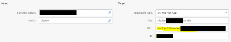 Fiori Elements - Target mapping config